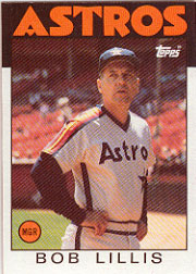 1986 Topps Baseball Cards      561     Bob Lillis MG